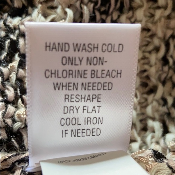 Dana Buchman Crochet Sweater, 3/4 Sleeves, Size L - Picture 5 of 6